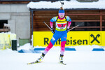 19.12.2021, xlukx, Biathlon IBU Cup Obertilliach, Single Mixed Relay, v.l. 1.Platz Evgeniya Burtasova (RUS)  / winner Evgeniya Burtasova of Russia
