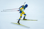 19.12.2021, xlukx, Biathlon IBU Cup Obertilliach, Mixed Relay, v.l. Oscar Andersson (SWE)  / Oscar Andersson of Sweden