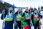 19.12.2021, xlukx, Biathlon IBU Cup Obertilliach, Mixed Relay, v.l. 2. Platz Marthe Krakstad Johansen (NOR), Aasne Skrede (NOR), Haavard Gutuboe Bogetveit (NOR), Erlend Bjoentegaard (NOR)  / second placed Marthe Krakstad Johansen of Norway, Aasne Skrede of Norway, Haavard Gutuboe Bogetveit of Norway, Erlend Bjoentegaard of Norway