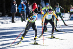 19.12.2021, xsoex, Biathlon Alpencup Pokljuka, Sprint Women, v.l. Karla Gehrmann (Germany), Franziska Pfnuer (Germany)  / 