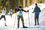 19.12.2021, xsoex, Biathlon Alpencup Pokljuka, Sprint Women, v.l. Angelina Strobel (Germany)  / 