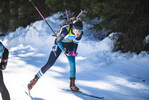 19.12.2021, xsoex, Biathlon Alpencup Pokljuka, Sprint Women, v.l. Lena Baumann (Switzerland)  / 