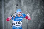 07.01.2022, xkvx, Biathlon IBU World Cup Oberhof, Sprint Men, v.l. Maksim Tsvetkov (Russia) in aktion / in action competes