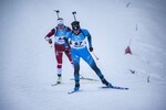 07.01.2022, xkvx, Biathlon IBU World Cup Oberhof, Sprint Women, v.l. Julia Simon (France), Sanita Bulina (Latvia) in aktion / in action competes