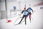 07.01.2022, xkvx, Biathlon IBU World Cup Oberhof, Sprint Women, v.l. Franziska Hildebrand (Germany), Karoline Offigstad Knotten (Norway) in aktion / in action competes