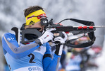 07.01.2022, xsoex, Biathlon Deutschlandpokal Notschrei, Sprint Men, v.l. Frederic Messner (Germany)  / 