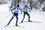 07.01.2022, xsoex, Biathlon Deutschlandpokal Notschrei, Sprint Men, v.l. Luca Nicolussi (Germany), Domenic Endler (Germany)  / 