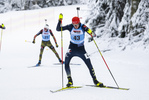 07.01.2022, xsoex, Biathlon Deutschlandpokal Notschrei, Sprint Men, v.l. Fabian Kaskel (Germany)  / 