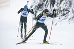 07.01.2022, xsoex, Biathlon Deutschlandpokal Notschrei, Sprint Men, v.l. Ansgar Klein (Germany), Paul Guenther (Germany)  / 