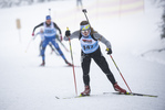 07.01.2022, xsoex, Biathlon Deutschlandpokal Notschrei, Sprint Women, v.l. Georgy Langer (Germany)  / 
