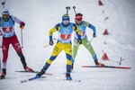 08.01.2022, xkvx, Biathlon IBU World Cup Oberhof, Single Mixed Relay, v.l. Jesper Nelin (Sweden) in aktion / in action competes