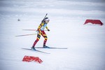 08.01.2022, xkvx, Biathlon IBU World Cup Oberhof, Single Mixed Relay, v.l. Lotte Lie (Belgium) in aktion / in action competes
