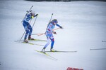 08.01.2022, xkvx, Biathlon IBU World Cup Oberhof, Single Mixed Relay, v.l. Alina Stremous (Moldova), Ivona Fialkova (Slovakia) in aktion / in action competes