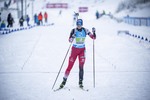 08.01.2022, xkvx, Biathlon IBU World Cup Oberhof, Single Mixed Relay, v.l. Lisa Theresa Hauser (Austria) im Ziel / in the finish