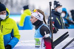 08.01.2022, xkvx, Biathlon IBU World Cup Oberhof, Single Mixed Relay, v.l. Ida Lien (Norway) im Ziel / in the finish