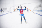 09.01.2022, xkvx, Biathlon IBU World Cup Oberhof, Pursuit Men, v.l. Quentin Fillon Maillet (France) gewinnt die Goldmedaille / wins the gold medal