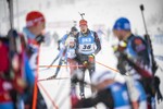09.01.2022, xkvx, Biathlon IBU World Cup Oberhof, Pursuit Men, v.l. Benedikt Doll (Germany) im Ziel / in the finish