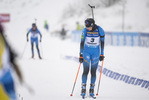 09.01.2022, xkvx, Biathlon IBU World Cup Oberhof, Pursuit Women, v.l. Julia Simon (France) im Ziel / in the finish