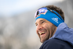 11.01.2022, xkvx, Biathlon IBU World Cup Ruhpolding, Training Women and Men, v.l. Trainer Florian Steirer (Germany) schaut / looks on