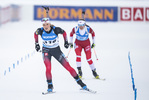 12.01.2022, xkvx, Biathlon IBU World Cup Ruhpolding, Sprint Women, v.l. Juni Arnekleiv (Norway) im Ziel / in the finish