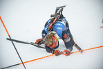 12.01.2022, xkvx, Biathlon IBU World Cup Ruhpolding, Sprint Women, v.l. Hanna Kebinger (Germany) im Ziel / in the finish