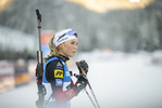 12.01.2022, xkvx, Biathlon IBU World Cup Ruhpolding, Sprint Women, v.l. Juni Arnekleiv (Norway) schaut / looks on