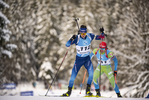 13.01.2022, xkvx, Biathlon IBU World Cup Ruhpolding, Sprint Men, v.l. Niklas Hartweg (Switzerland) in aktion / in action competes