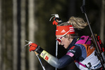13.01.2022, xsoex, Biathlon IBU Junior Cup Pokljuka, Sprint Women, v.l. Lara Vogl (Germany) in aktion / in action competes