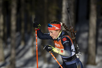 13.01.2022, xsoex, Biathlon IBU Junior Cup Pokljuka, Sprint Women, v.l. Luise Mueller (Germany) in aktion / in action competes