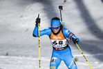 13.01.2022, xsoex, Biathlon IBU Junior Cup Pokljuka, Sprint Women, v.l. Ilaria Scattolo (Italy) in aktion / in action competes