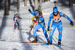 13.01.2022, xsoex, Biathlon IBU Junior Cup Pokljuka, Sprint Women, v.l. Martina Trabucchi (Italy), Ilaria Scattolo (Italy) in aktion / in action competes