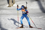 13.01.2022, xsoex, Biathlon IBU Junior Cup Pokljuka, Sprint Women, v.l. Marlene Sophie Perren (Switzerland) in aktion / in action competes