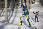 13.01.2022, xsoex, Biathlon IBU Junior Cup Pokljuka, Sprint Women, v.l. Yuliia Horodna (Ukraine) in aktion / in action competes