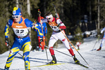13.01.2022, xsoex, Biathlon IBU Junior Cup Pokljuka, Sprint Men, v.l. Hubert Matusik (Poland) in aktion / in action competes