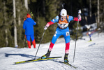 13.01.2022, xsoex, Biathlon IBU Junior Cup Pokljuka, Sprint Men, v.l. Eduard Imaev (Russia) in aktion / in action competes