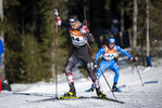 13.01.2022, xsoex, Biathlon IBU Junior Cup Pokljuka, Sprint Men, v.l. Benedikt Foidl (Austria) in aktion / in action competes