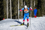 13.01.2022, xsoex, Biathlon IBU Junior Cup Pokljuka, Sprint Men, v.l. Aleksei Zubarev (Russia) in aktion / in action competes