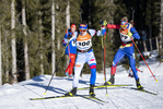 13.01.2022, xsoex, Biathlon IBU Junior Cup Pokljuka, Sprint Men, v.l. Filip Bury (Slovakia) in aktion / in action competes
