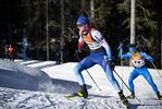 13.01.2022, xsoex, Biathlon IBU Junior Cup Pokljuka, Sprint Men, v.l. Felix Ullmann (Switzerland) in aktion / in action competes