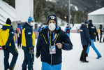 14.01.2022, xkvx, Biathlon IBU World Cup Ruhpolding, Relay Women, v.l. Giulio Gasparin schaut / looks on
