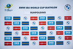 14.01.2022, xkvx, Biathlon IBU World Cup Ruhpolding, Relay Women, v.l. Feature / Advertising / Werbung / Branding  / 
