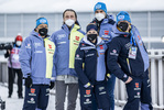 15.01.2022, xkvx, Biathlon IBU World Cup Ruhpolding, Relay Men, v.l. Feature / Gruppenbild Deutscher Skiverband schaut / looks on