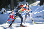 15.01.2022, xsoex, Biathlon IBU Junior Cup Pokljuka, Sprint Women, v.l. Sabrina Braun (Germany) in aktion / in action competes