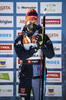 15.01.2022, xsoex, Biathlon IBU Junior Cup Pokljuka, Sprint Men, v.l. Darius Lodl (Germany) bei der Siegerehrung / at the medal ceremony