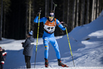 15.01.2022, xsoex, Biathlon IBU Junior Cup Pokljuka, Sprint Men, v.l. Nicolo' Betemps (Italy) in aktion / in action competes
