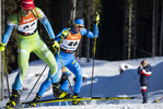 15.01.2022, xsoex, Biathlon IBU Junior Cup Pokljuka, Sprint Men, v.l. Christoph Pircher (Italy) in aktion / in action competes