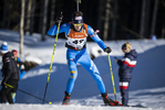 15.01.2022, xsoex, Biathlon IBU Junior Cup Pokljuka, Sprint Men, v.l. Nicolo' Betemps (Italy) in aktion / in action competes