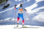 15.01.2022, xsoex, Biathlon IBU Junior Cup Pokljuka, Sprint Women, v.l. Kristina Pavlushina (Russia) in aktion / in action competes