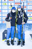 15.01.2022, xsoex, Biathlon IBU Junior Cup Pokljuka, Sprint Women, v.l.  bei der Siegerehrung / at the medal ceremony