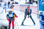 16.01.2022, xkvx, Biathlon IBU World Cup Ruhpolding, Pursuit Women, v.l. Vanessa Voigt (Germany) im Ziel / in the finish